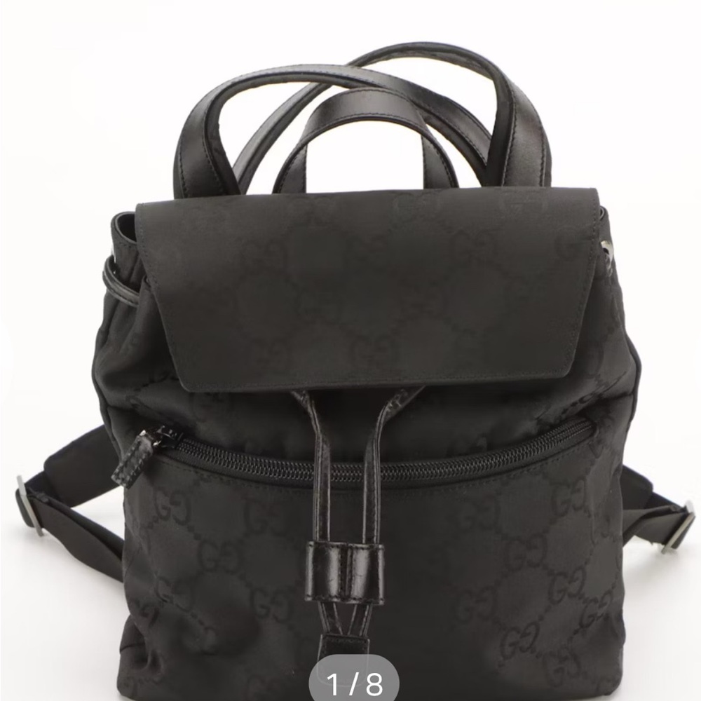 Gucci Monogram Black Backpack